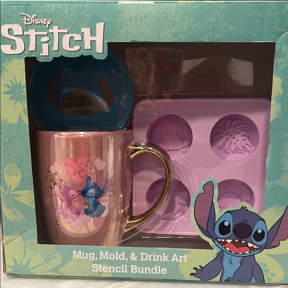 Kids RARE- NWT- Disney Stitch Mug and Mold Set